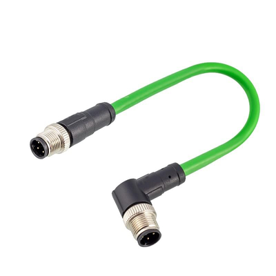 M12 D Coded Ethernet Cable - 4 Pin IP67 Waterproof Industrial Ethernet Cable